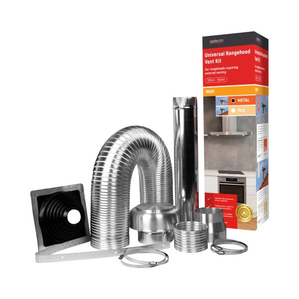 Universal Rangehood Metal Roof Venting Kit - 125/150mm